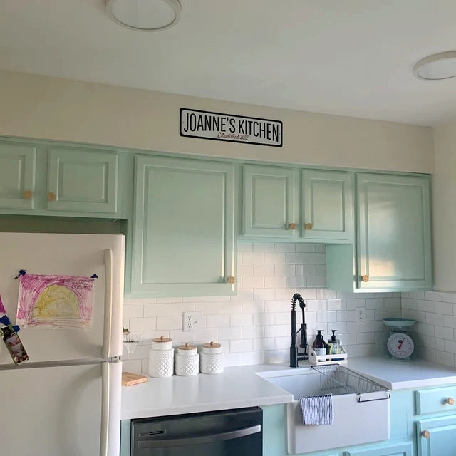 Mom's Kitchen Established Sign