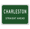 Straight Ahead City Limit Sign