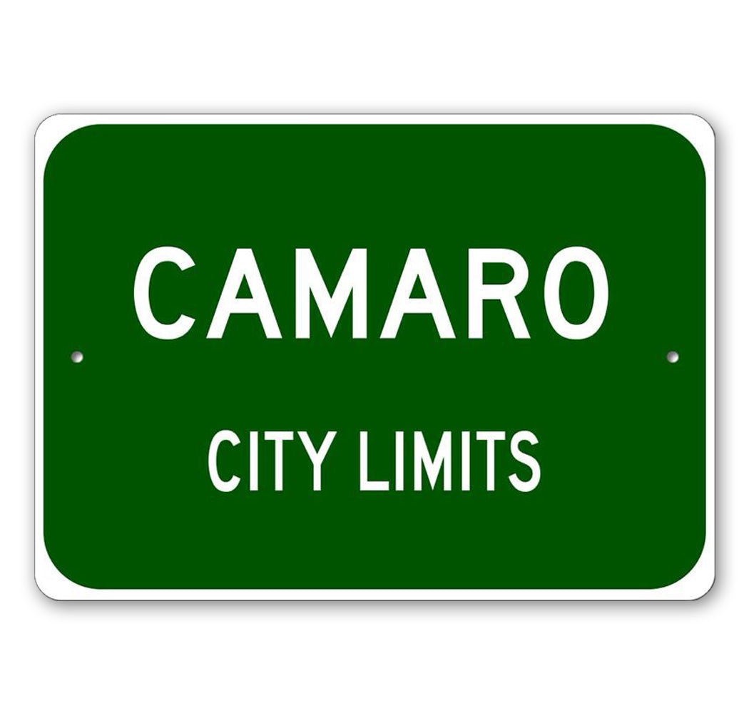 City Limits Car Sign