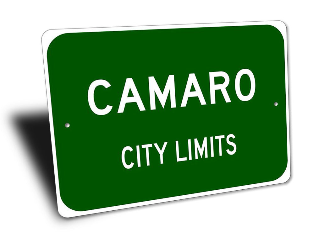 City Limits Car Sign