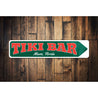 Tiki Bar Arrow Sign Aluminum Sign