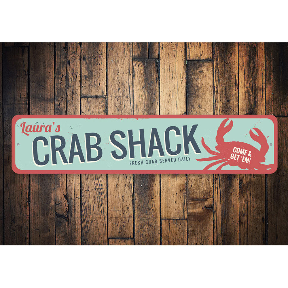 Fresh Crab Sign Aluminum Sign
