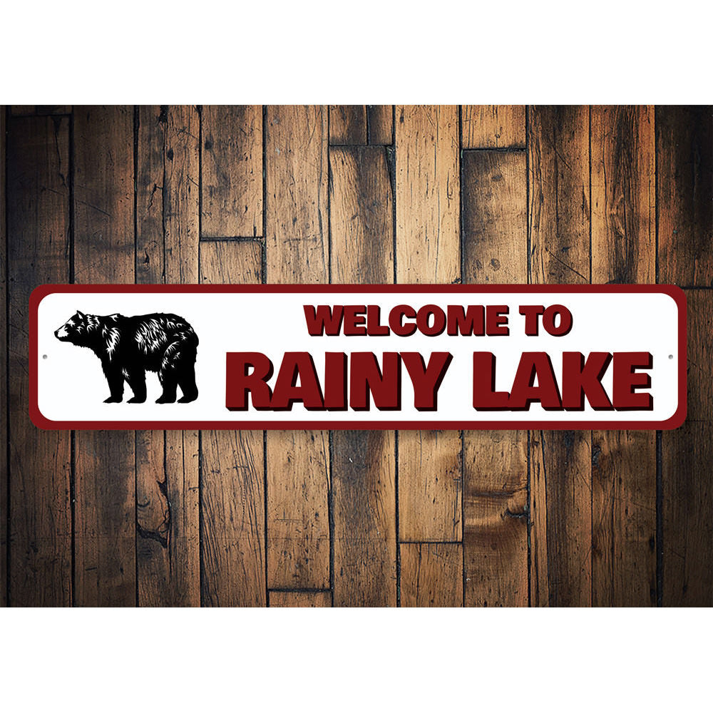 Welcome to Lake Name Sign Aluminum Sign
