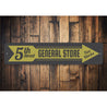 General Store Pointing Arrow Sign