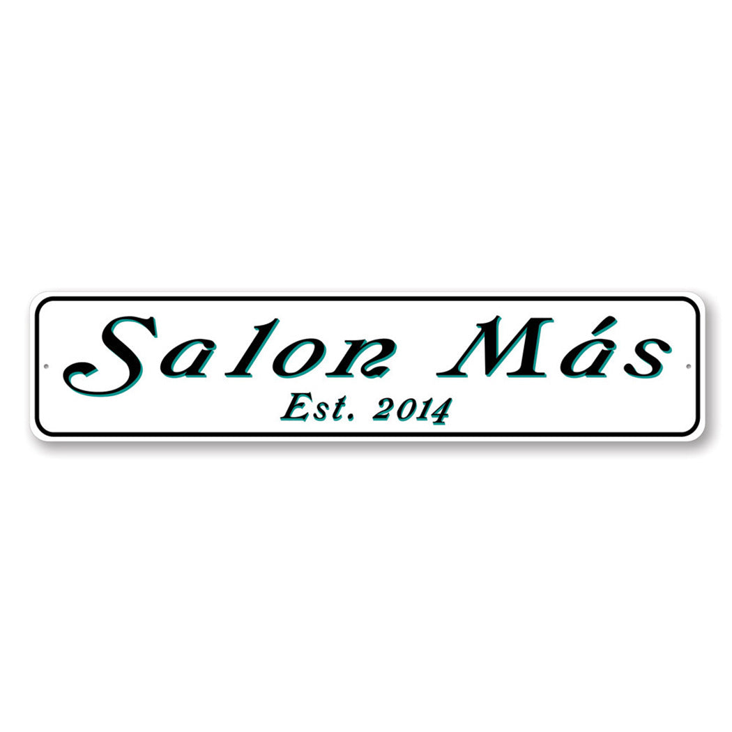 Personalized Salon Established Year Sign