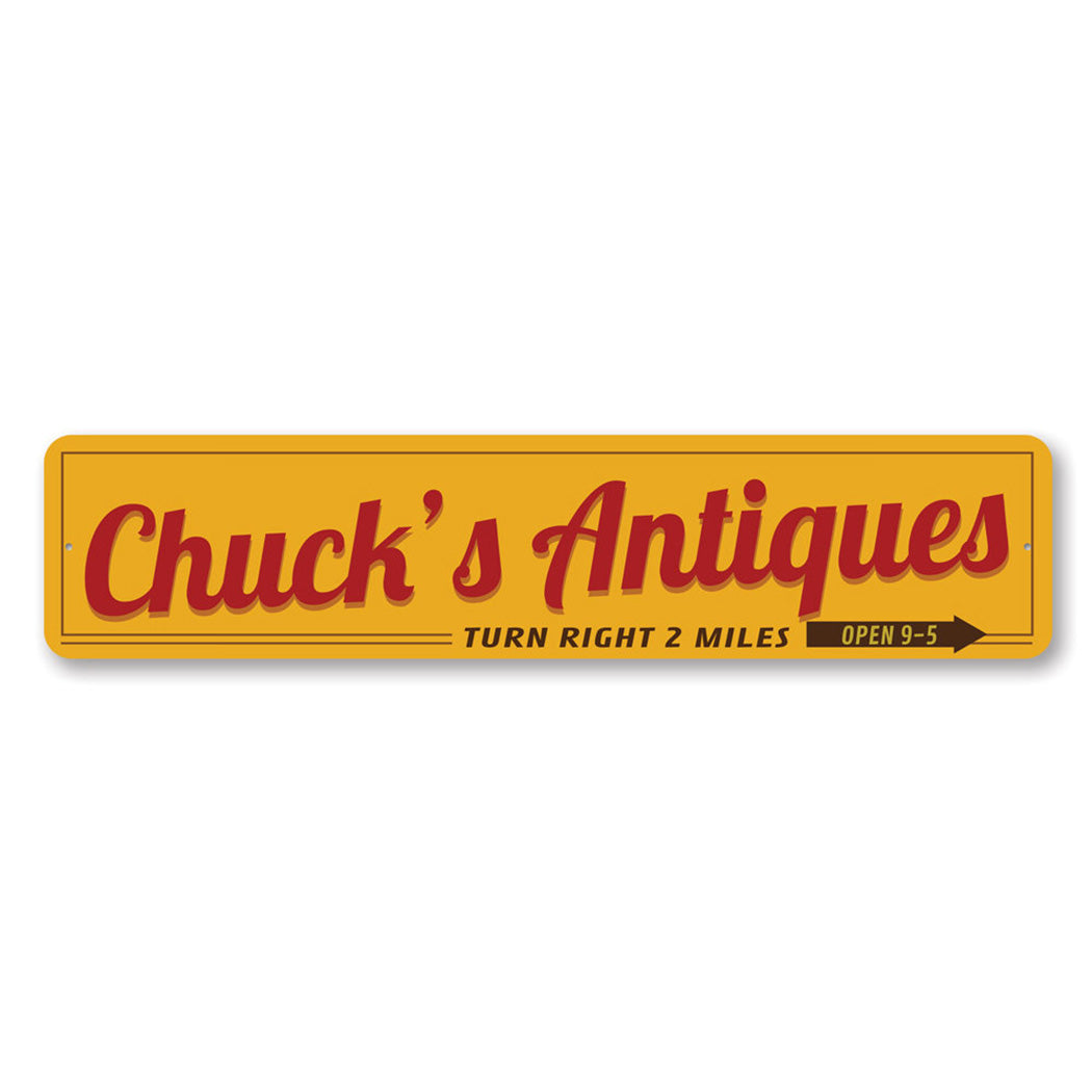 Personalized Antiques Sign