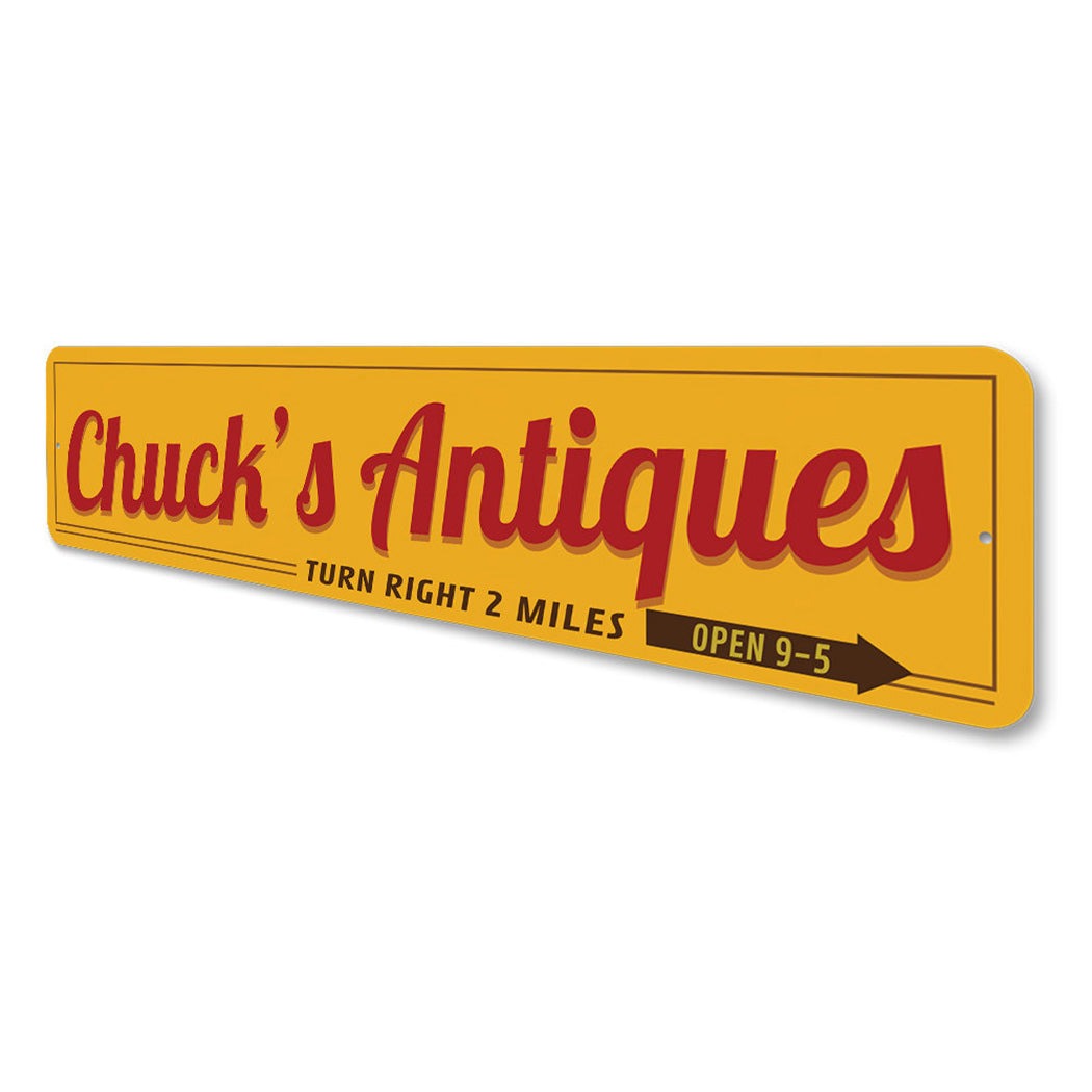 Personalized Antiques Sign
