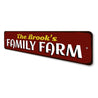 Family Farm Sign Aluminum Sign