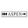 Aspen Triple Diamond Arrow Sign