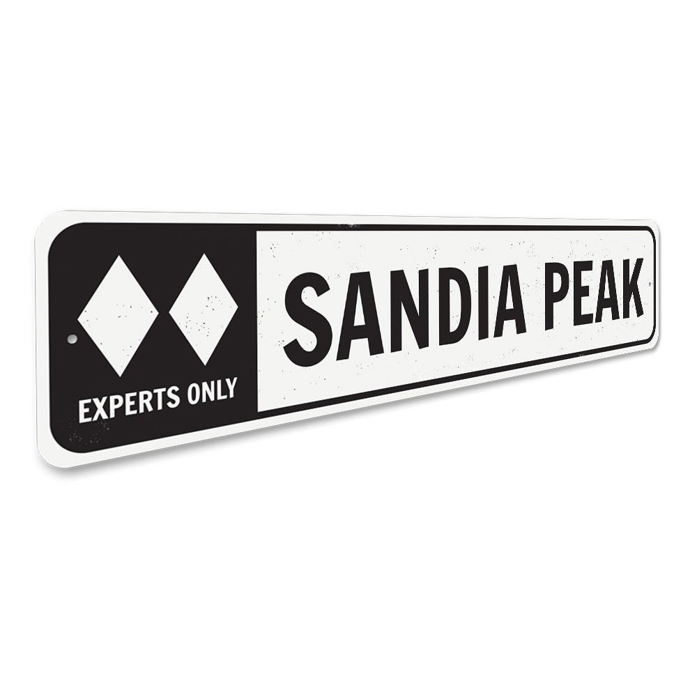 Double Diamond Experts Only Ski Sign Aluminum Sign