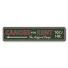 Canoes For Rent Sign Aluminum Sign