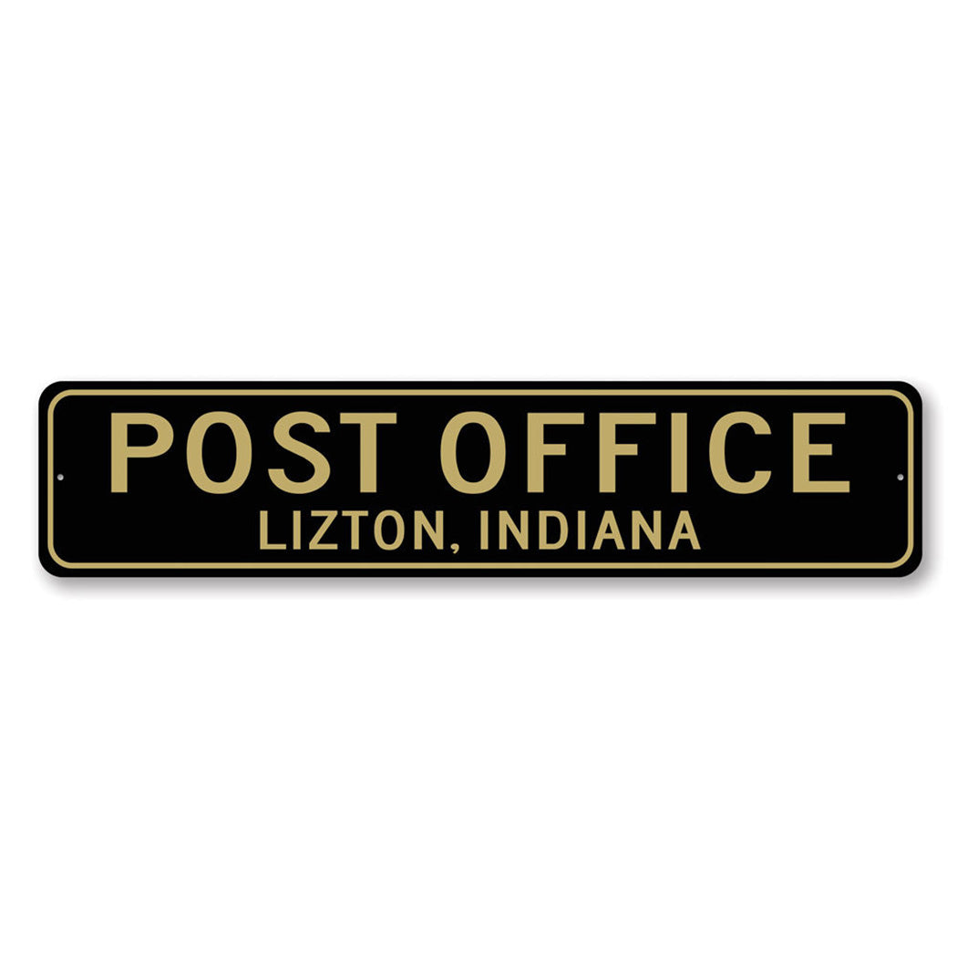 Post Office Custom City State Sign