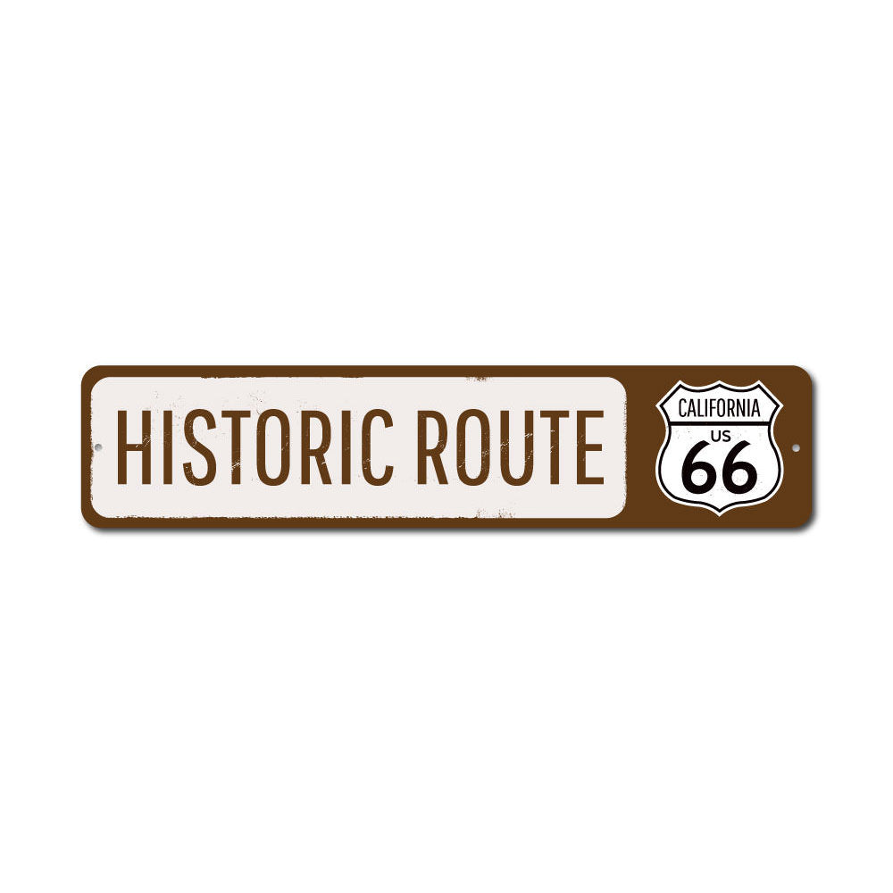 US Historic Route 66 Sign Aluminum Sign