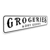 Groceries And Dry Goods Home Sign