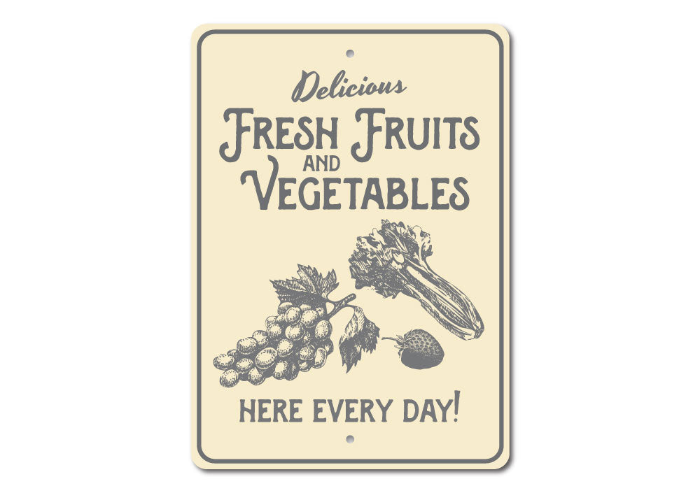 Vegetables Sign