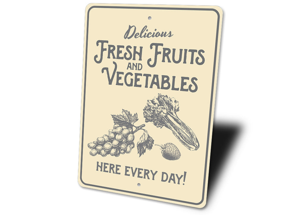 Vegetables Sign