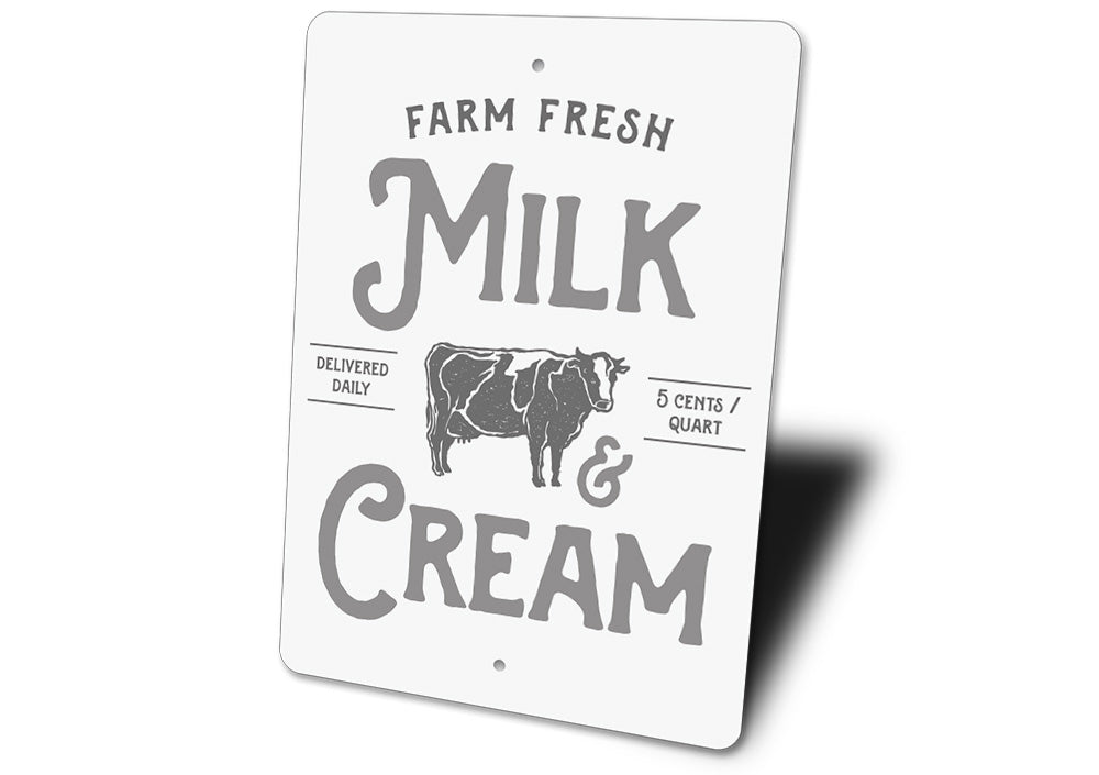 Milk & Cream Sign