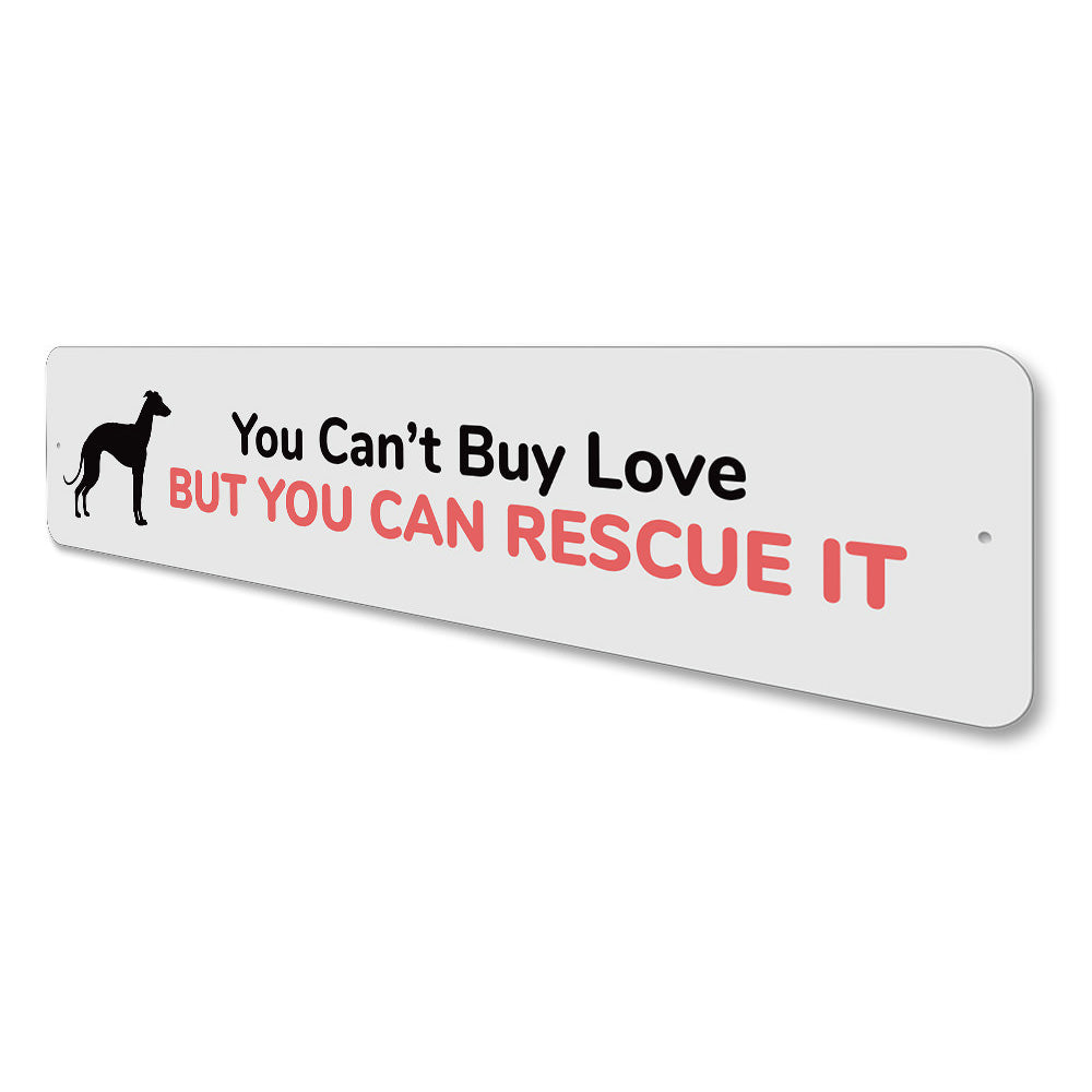 Rescue Dog Sign Aluminum Sign