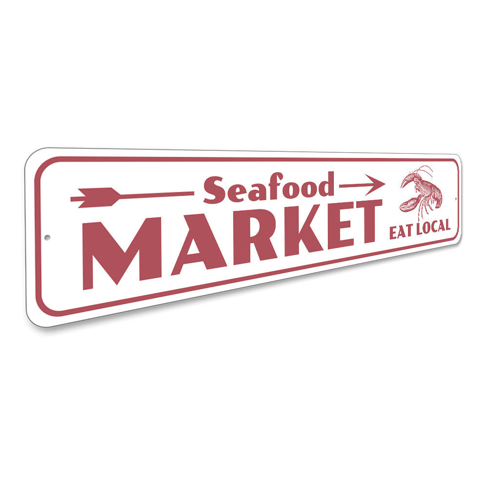 Seafood Market Sign Aluminum Sign