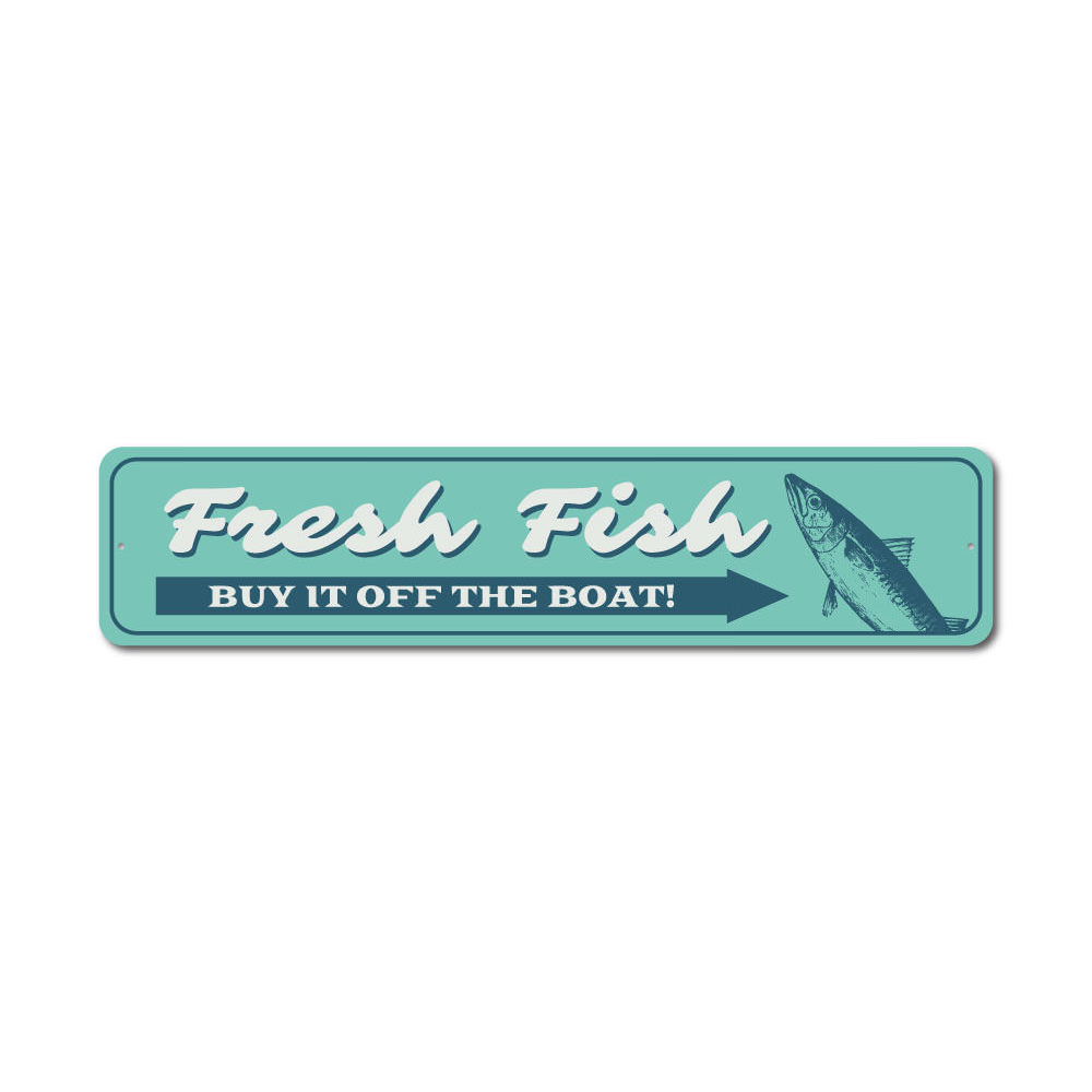 Fish Market Sign Fish House Fishing Store Fresh Catch Seafood Rustic Street  Metal Sign or Door Name Plate Plaque -  Canada