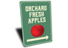 Orchard Fresh Apples Sign