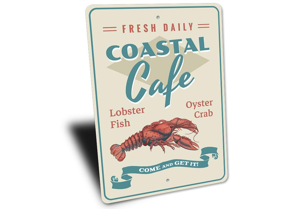 Coastal Cafe Lobster Sign