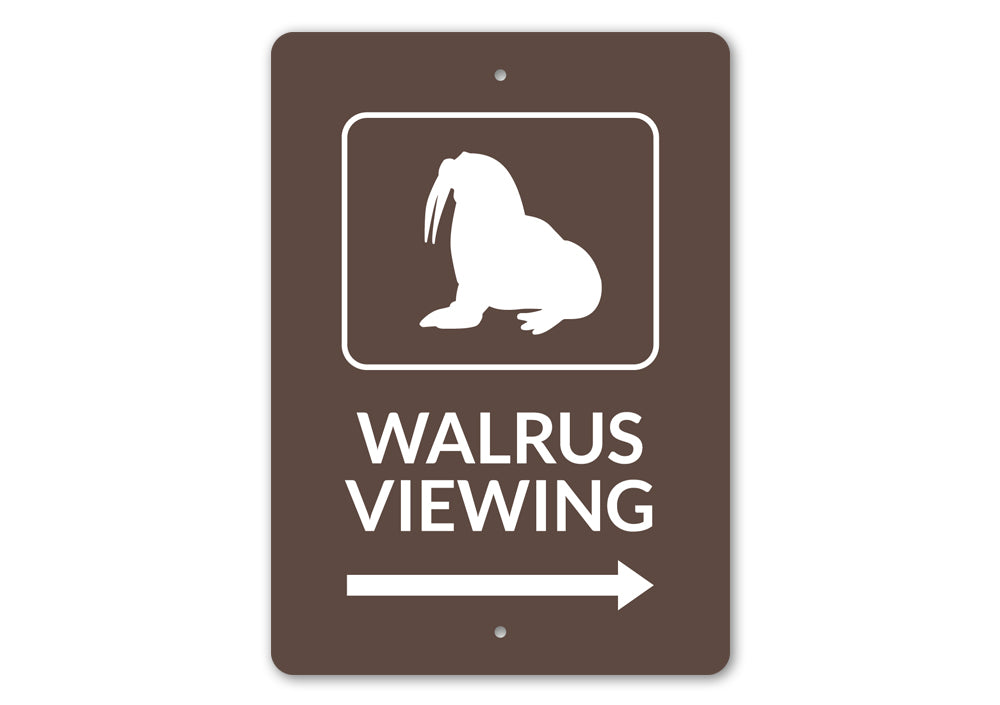 Walrus Viewing Sign