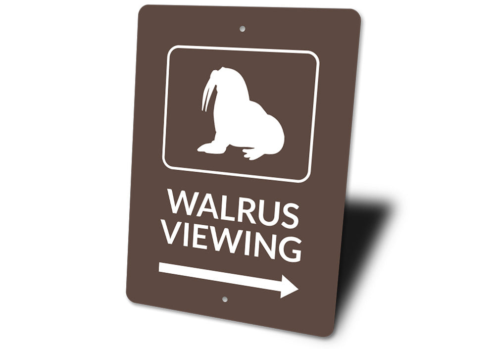 Walrus Viewing Sign