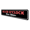 Beer O Clock Sign Aluminum Sign