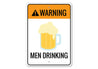 Men Drinking Sign