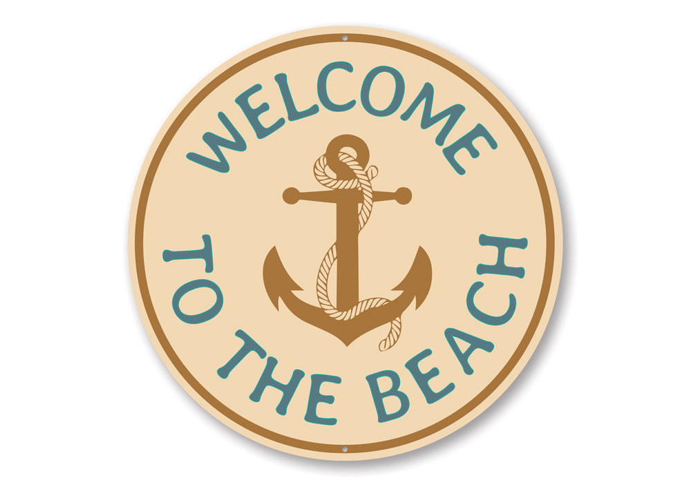 Beach Anchor Sign