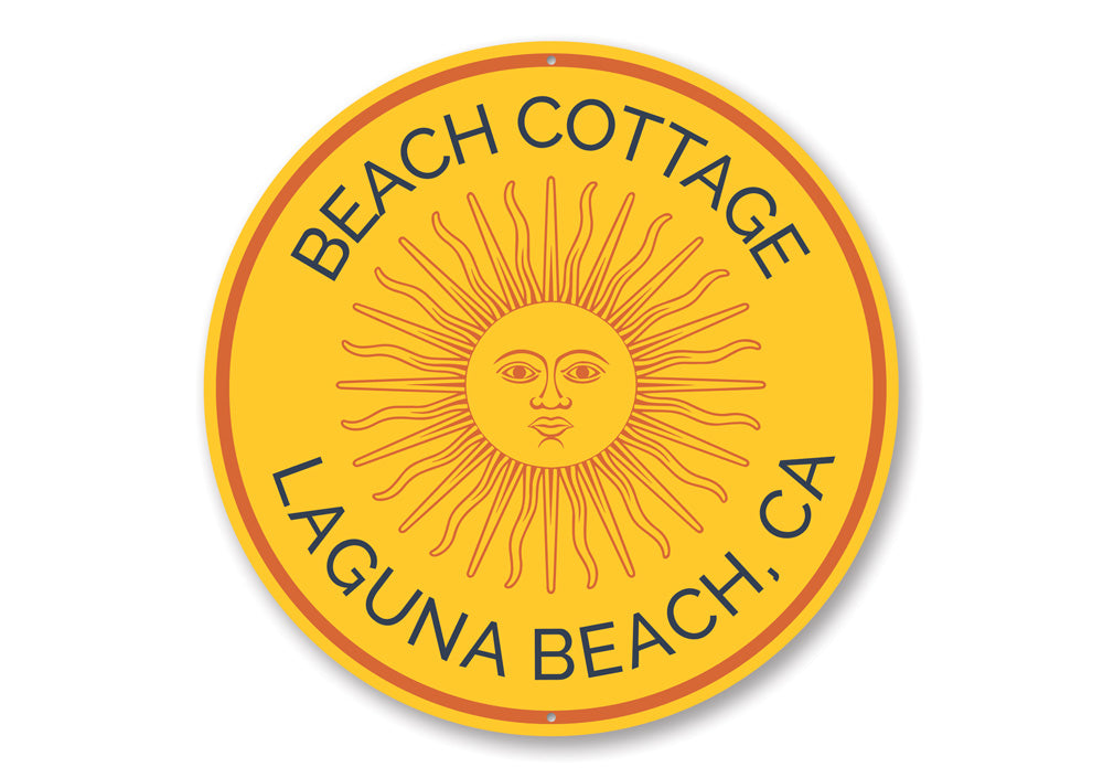 Beach Cottage Sun Sign