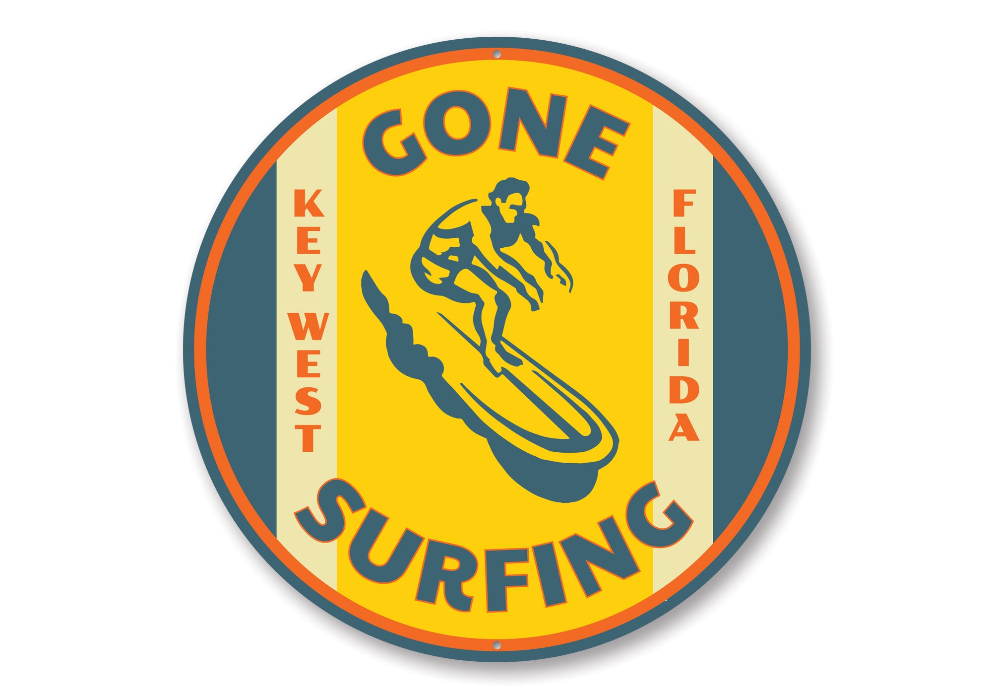 Gone Surfing Key West Florida Sign