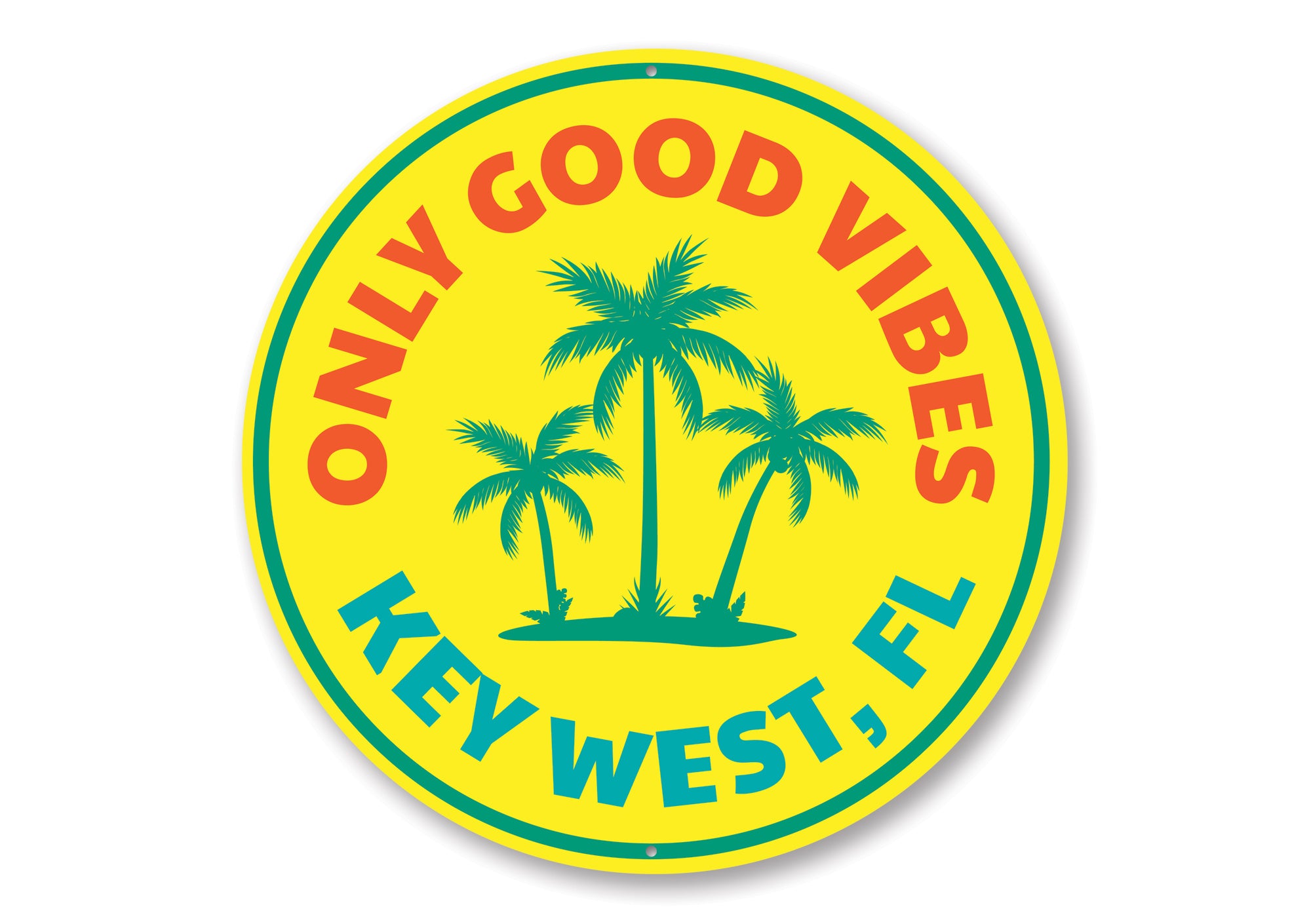 Good Vibes Key West Sign