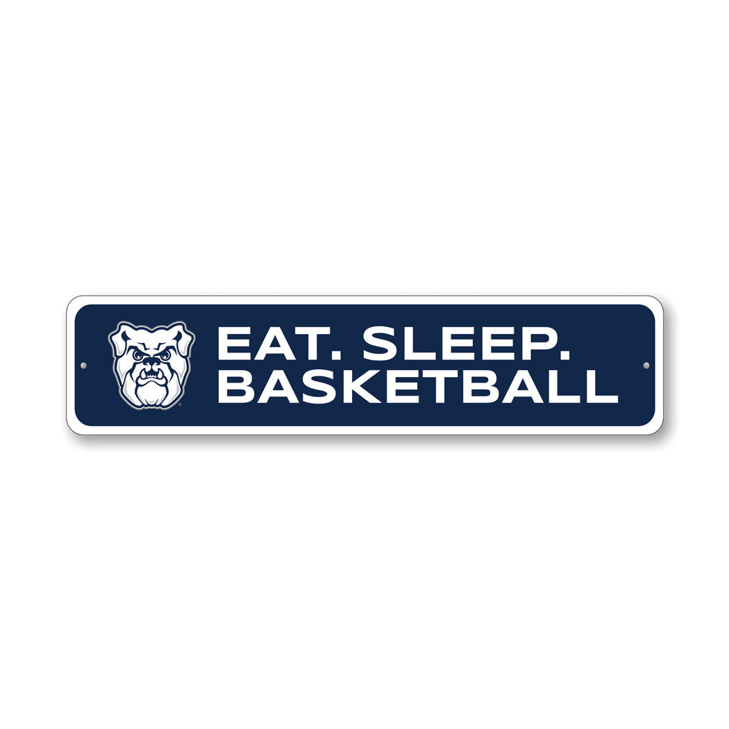 Butler Bulldogs Eat Sleep Basketball Sign