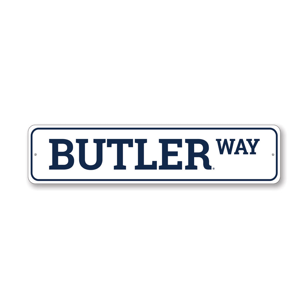 Butler Way Butler University Sign