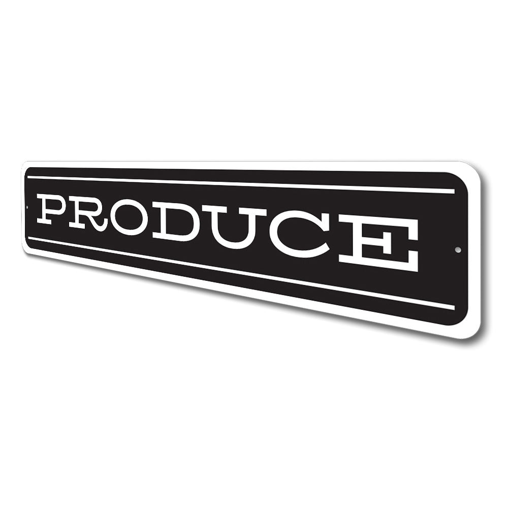 Produce Sign, Farm Produce Aluminum Sign