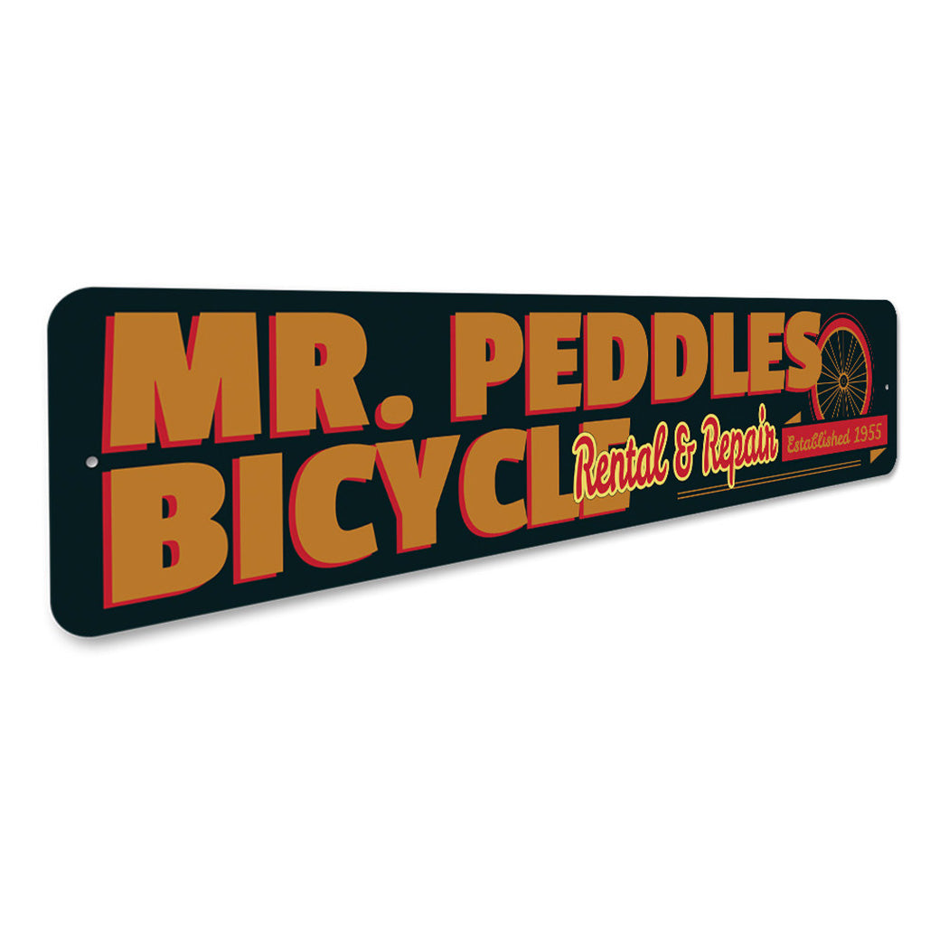 Personalized Bicycle Rental And Repair Sign