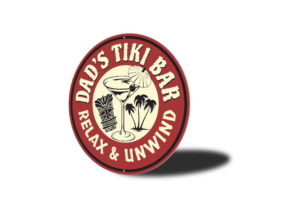 Dad's Tiki Bar Sign, Beach Bar Sign
