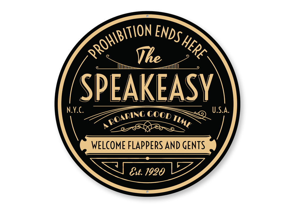 The Speakeasy Bar Sign