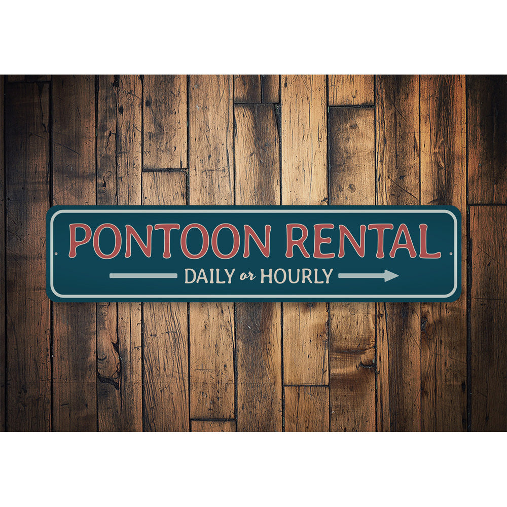 Pontoon Rental Sign, Boat Rental Sign