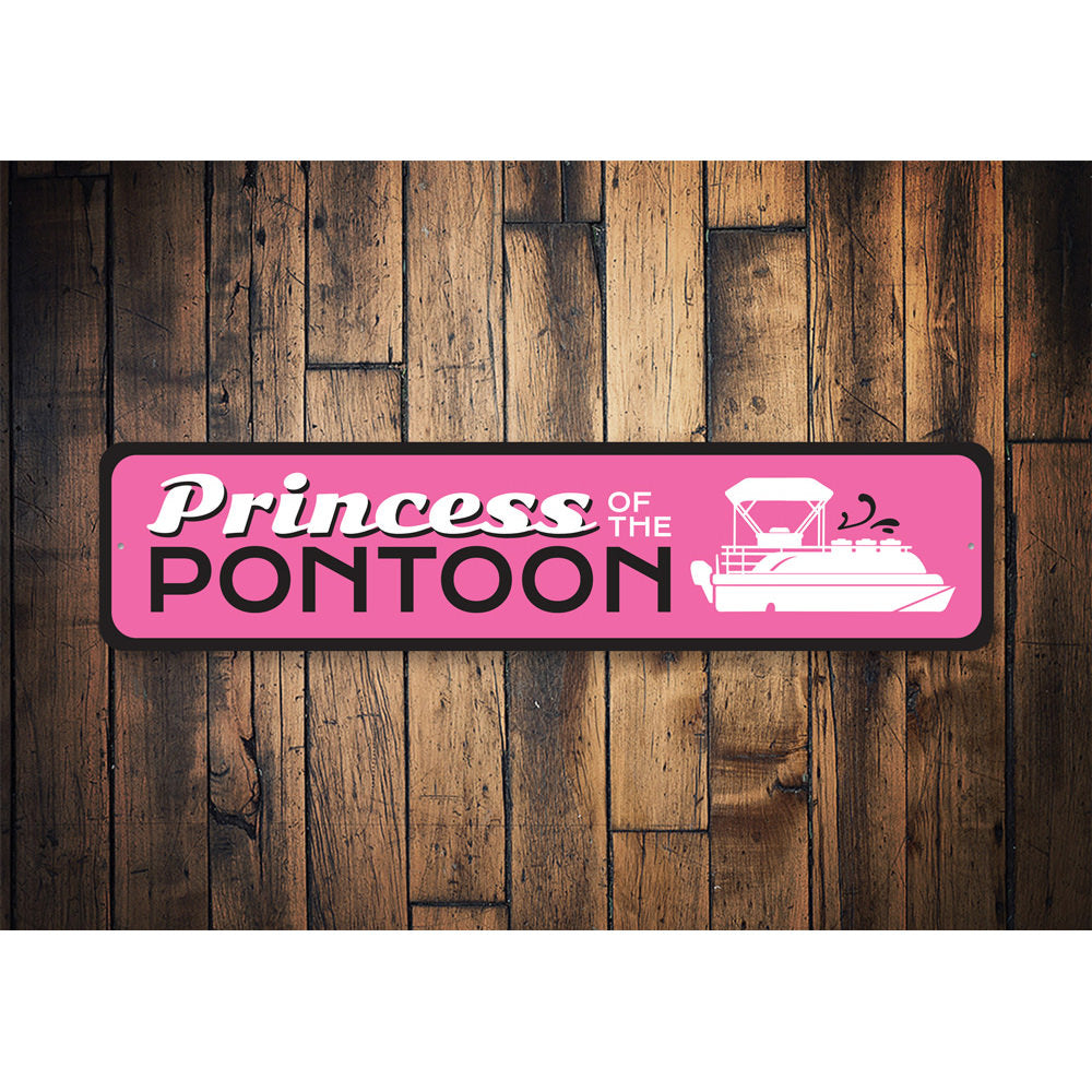 Princess of the Pontoon, Decorative Boat Rides Sign