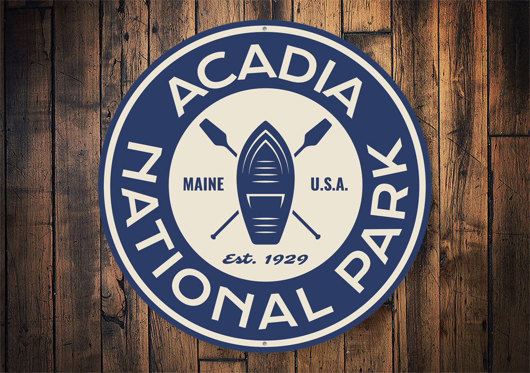 Acadia National Park Aluminum Sign