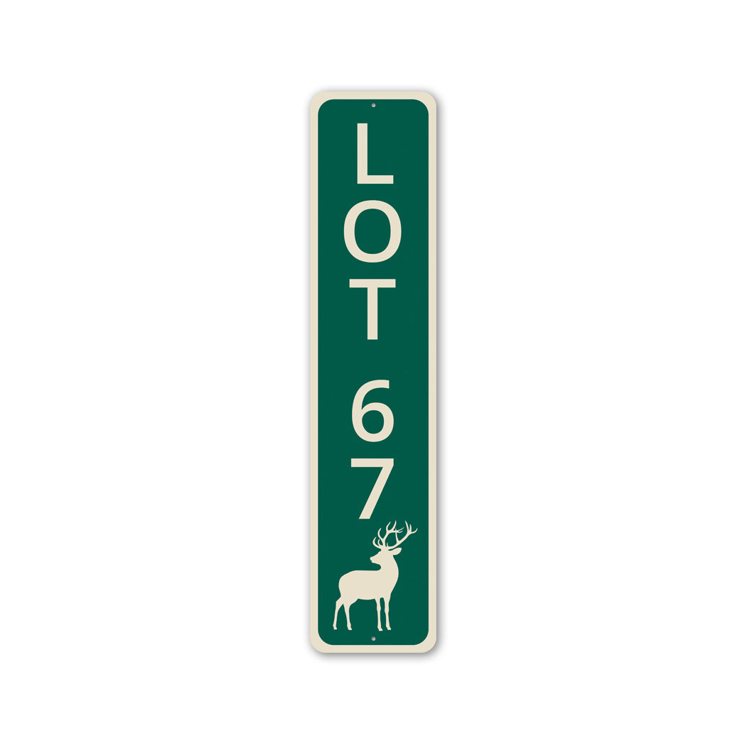 Lot 67 Deer Green Camping Sign