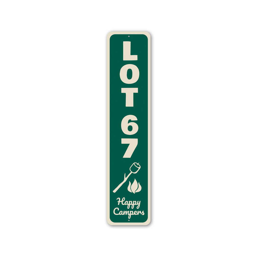 Lot 67 Happy Campers Sign