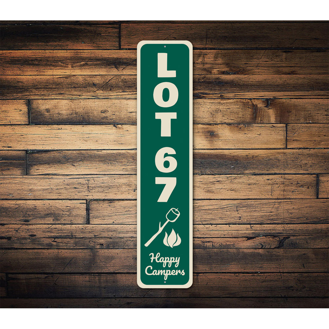 Lot 67 Happy Campers Sign