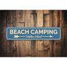Beach Camping Sign