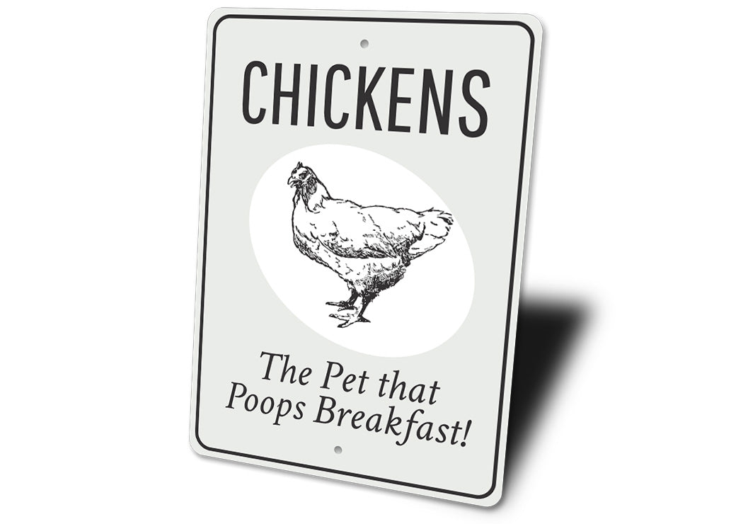 Chickens Pet Eggs Sign