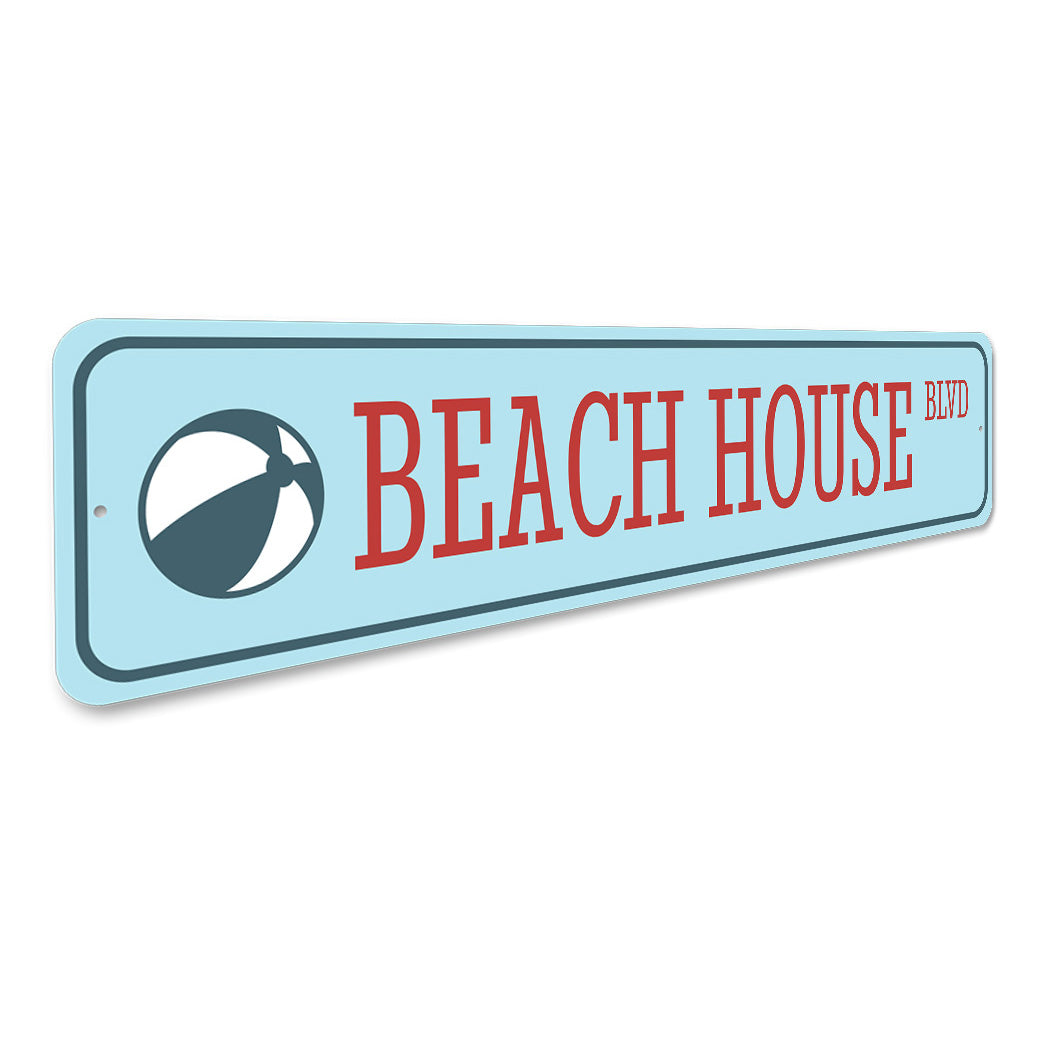 Beach House Boulevard Sign