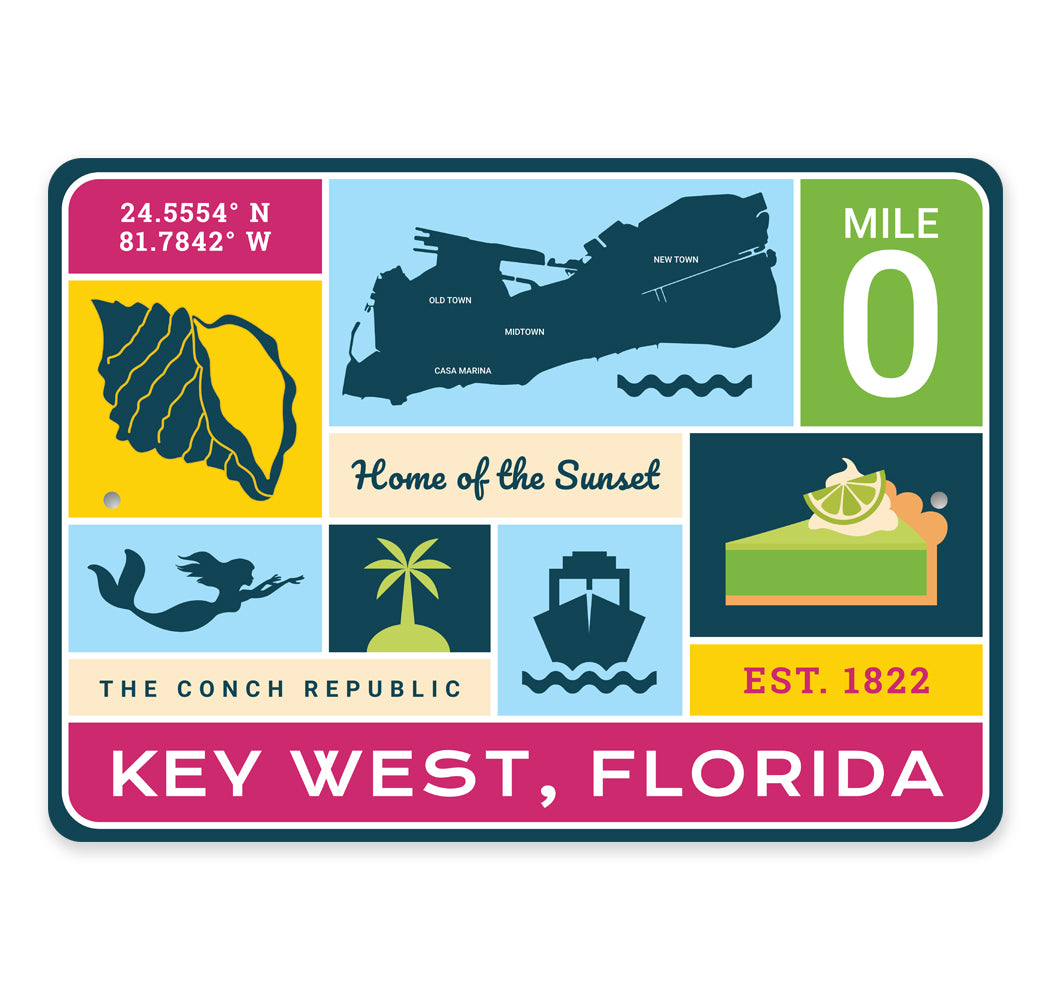 Key West Florida Home Of The Sunset Sign Lizton Sign Shop
